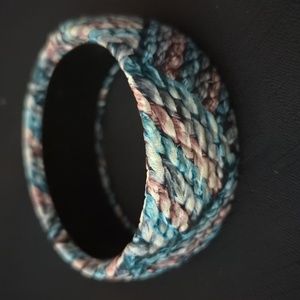 Blue/pink/purple cuff bracelet